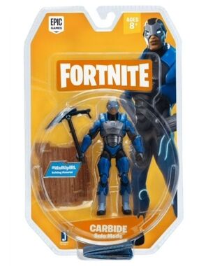 Fortnite Carbide Action Figure - Blue & Silver Battle Skin